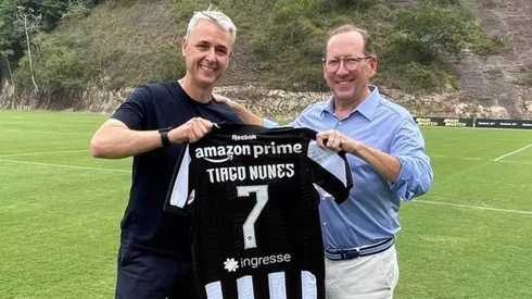 Tiago Nunes e Textor querem meia no Botafogo em 2024 (Foto: Vitor Silva/Botafogo/Divulgação)