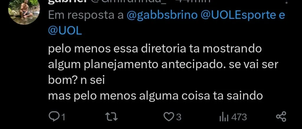 Repercussão via Twitter