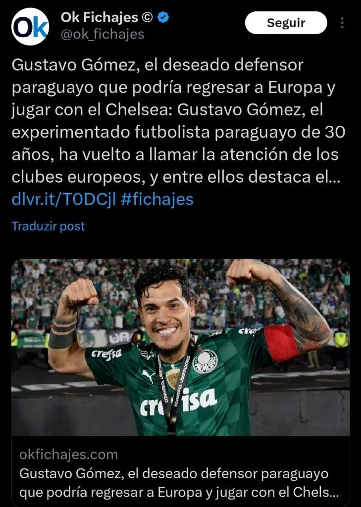Repercussão via Twitter