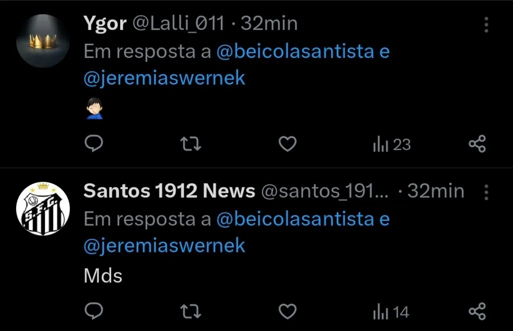 Repercussão via Twitter