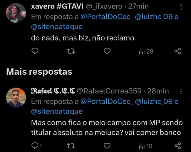 Repercussão via Twitter
