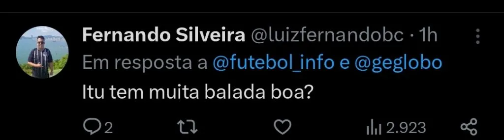 Repercussão via Twitter