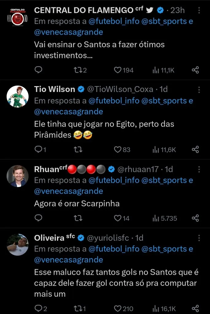 Repercussão via Twitter