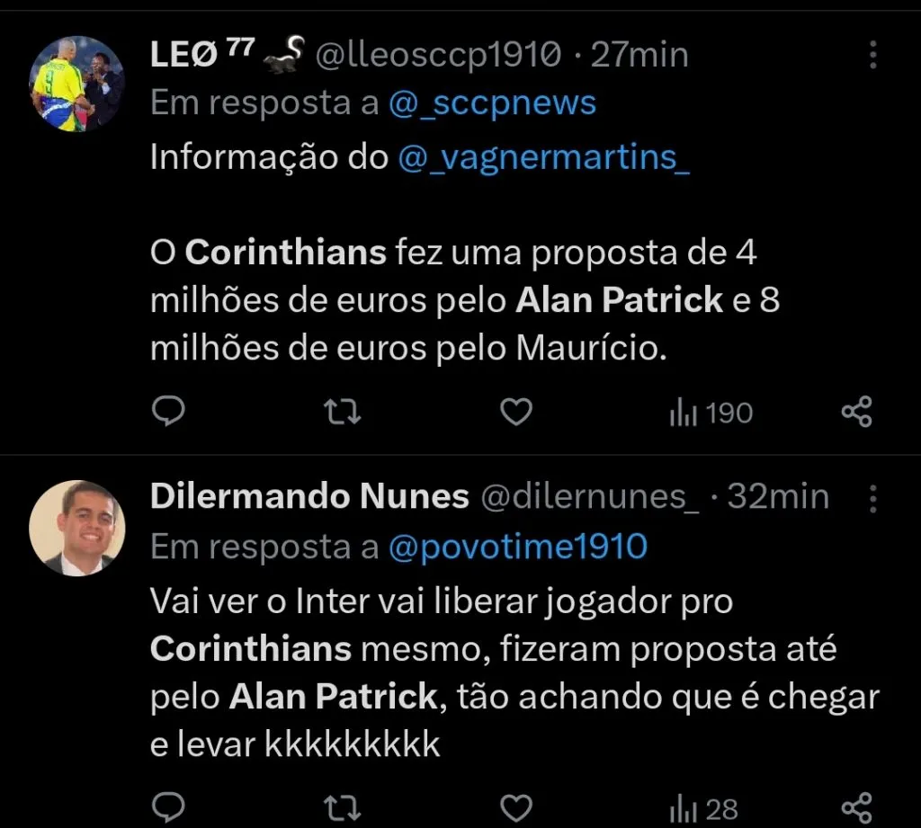 Repercussão via Twitter