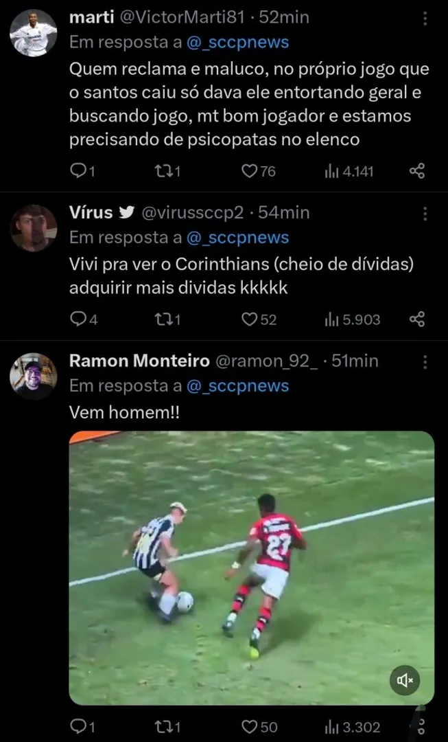 Repercussão via Twitter
