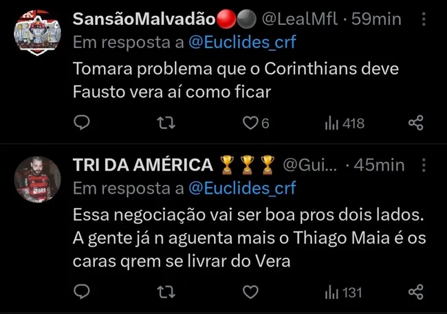 Repercussão via Twitter