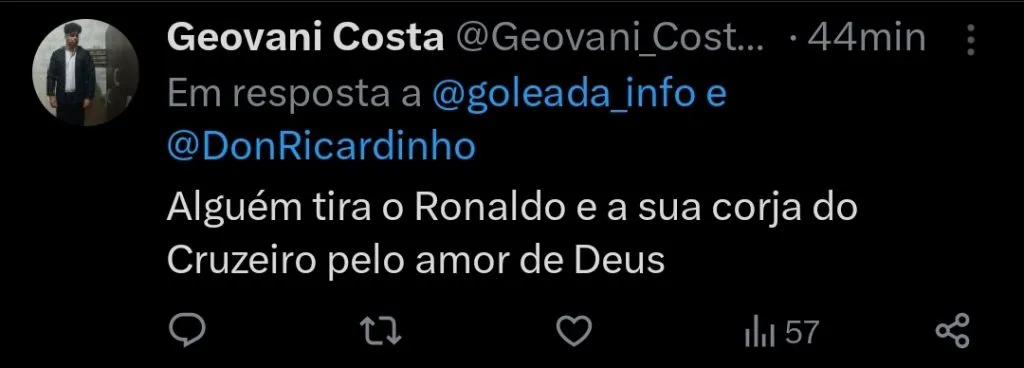 Repercussão via Twitter