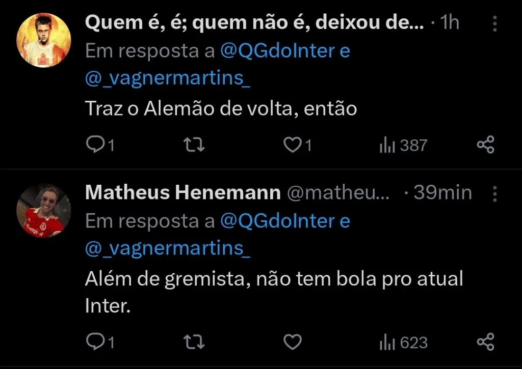 Repercussão via Twitter