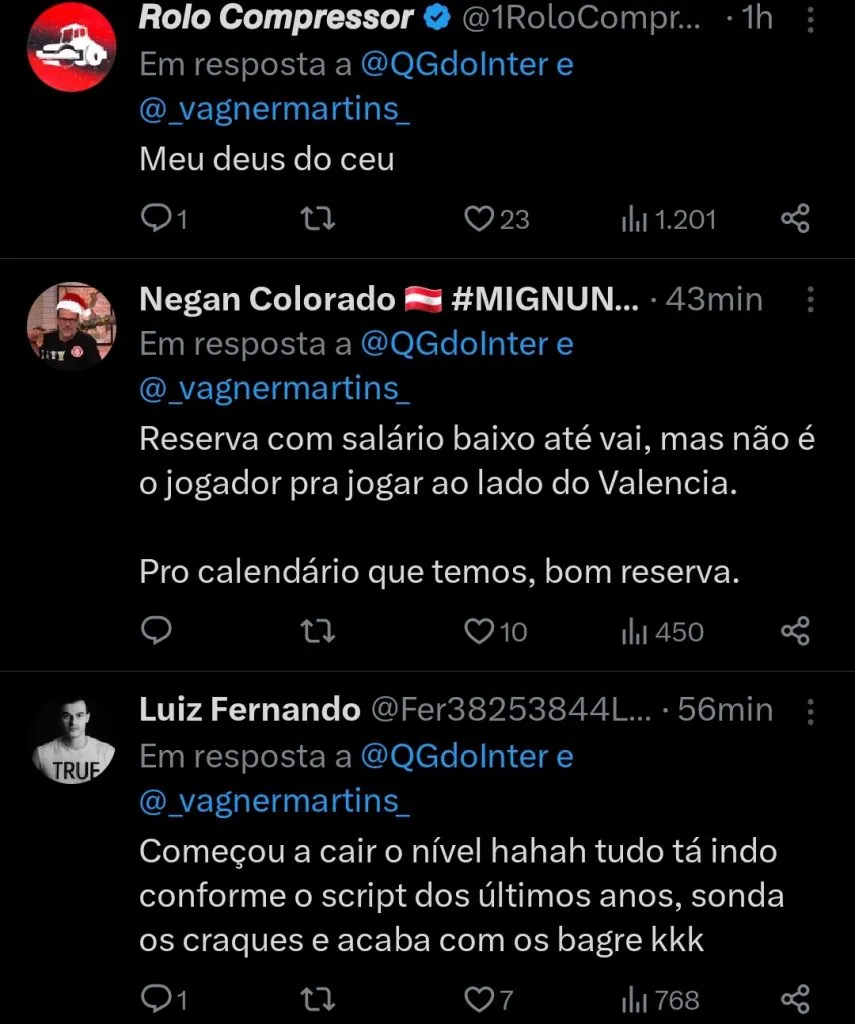 Repercussão via Twitter