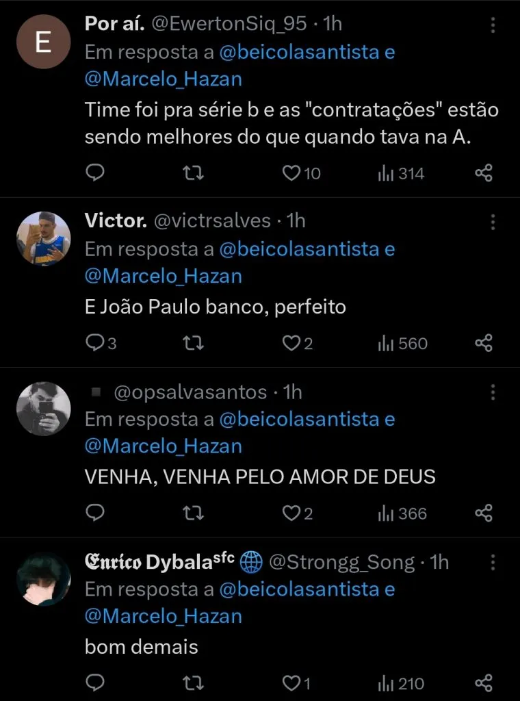 Repercussão via Twitter