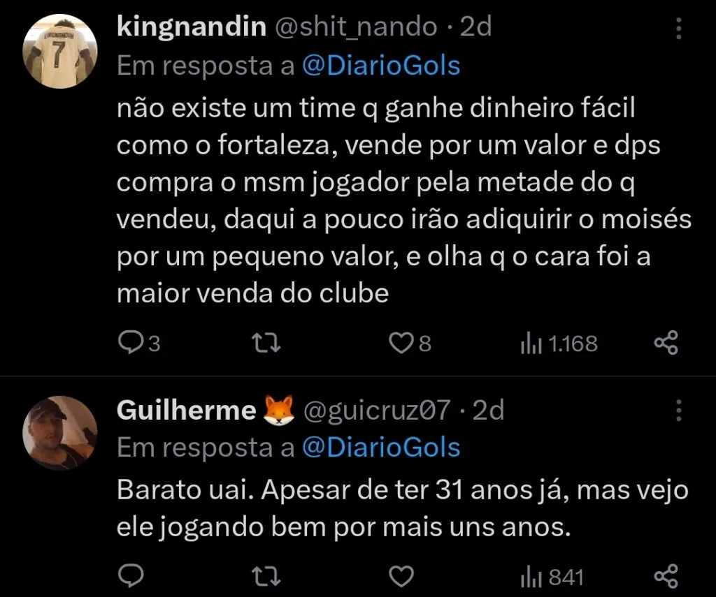 Repercussão via Twitter