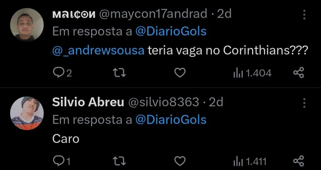 Repercussão via Twitter