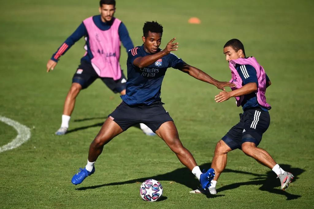 Mendes pelo Lyon. (Photo by Franck Fife/Pool via Getty Images)