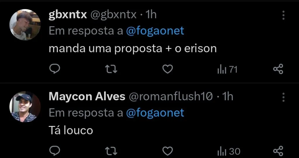 Repercussão via Twitter