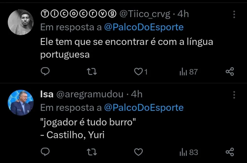 Repercussão via Twitter