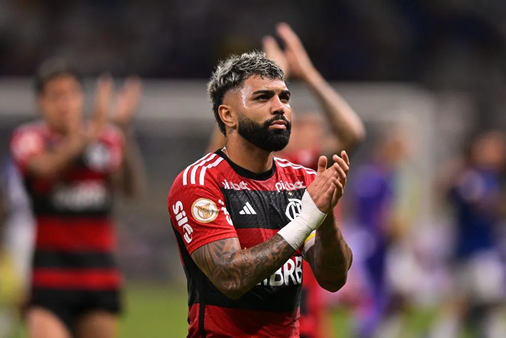 Gabriel na partida diante do Cruzeiro (Photo by Pedro Vilela/Getty Images)