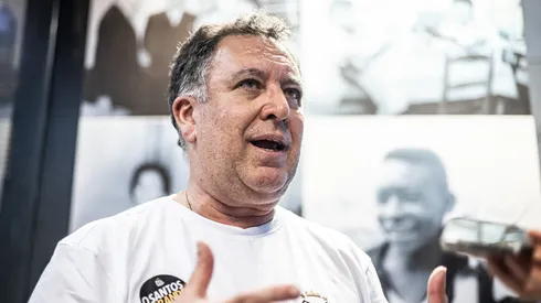 Marcelo Teixeira: presidente tem técnico na mira para o Santos (Foto: Raul Baretta/ Santos FC./ Divulgação)