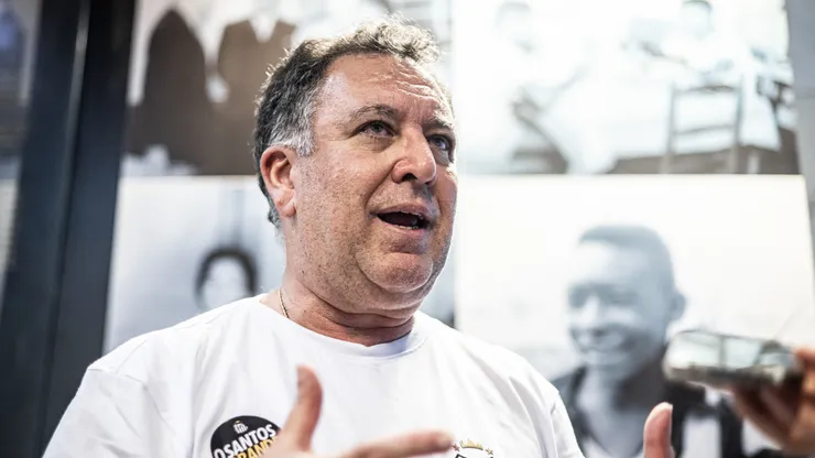 Marcelo Teixeira: presidente tem técnico na mira para o Santos (Foto: Raul Baretta/ Santos FC./ Divulgação)