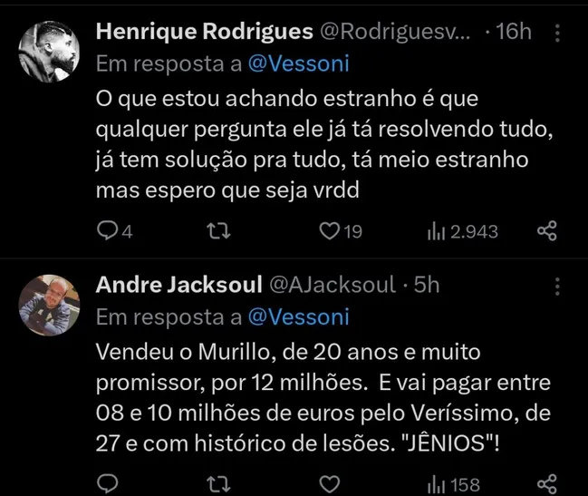 Repercussão via Twitter