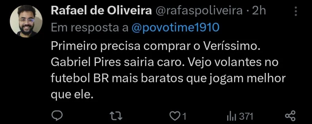 Repercussão via Twitter