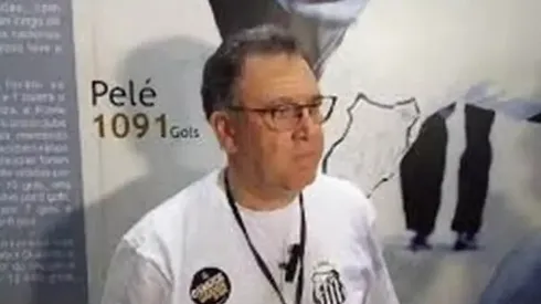 Marcelo Teixeira: presidente do Santos (Foto: Reprodução de TV – Legenda: Marcelo Teixeira)