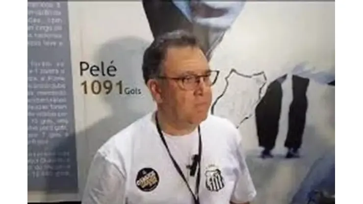 Marcelo Teixeira: presidente do Santos (Foto: Reprodução de TV - Legenda: Marcelo Teixeira)