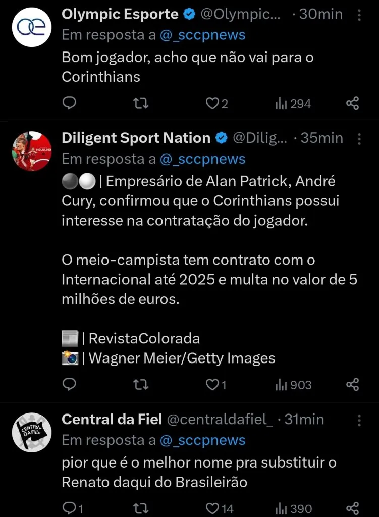 Repercussão via Twitter