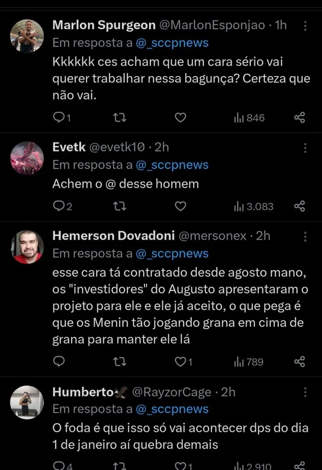 Repercussão via Twitter