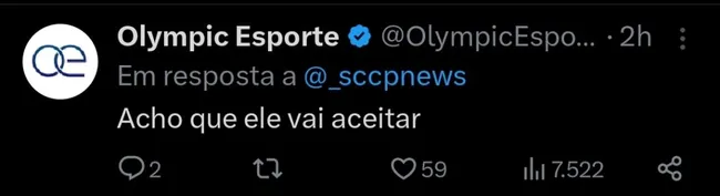 Repercussão via Twitter