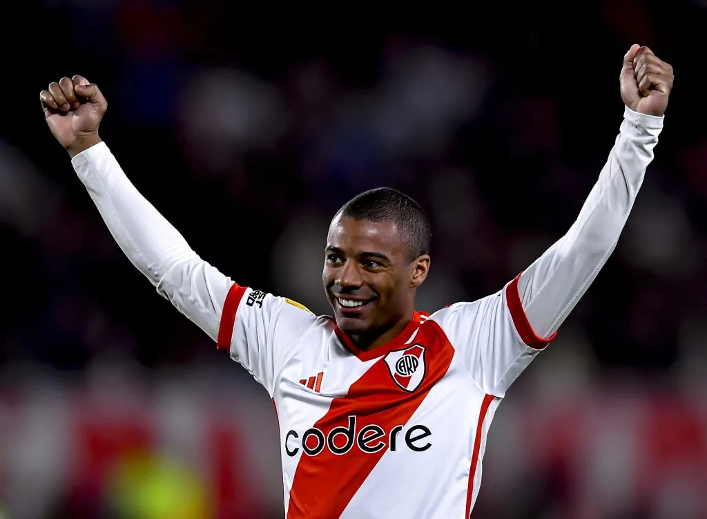 De La Cruz em ação pelo River (Photo by Marcelo Endelli/Getty Images)