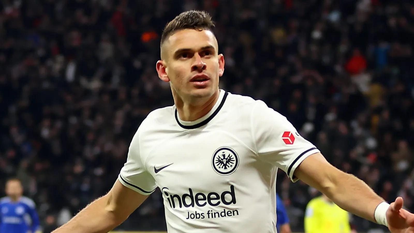 Rafael Borré nos tempos de Frankfurt (Photo by Alex Grimm/Getty Images)