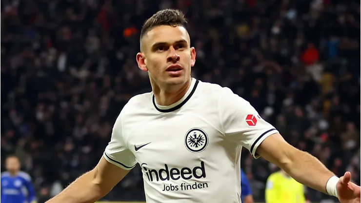 Rafael Santos Borre of Eintracht Frankfurt (Photo by Alex Grimm/Getty Images)