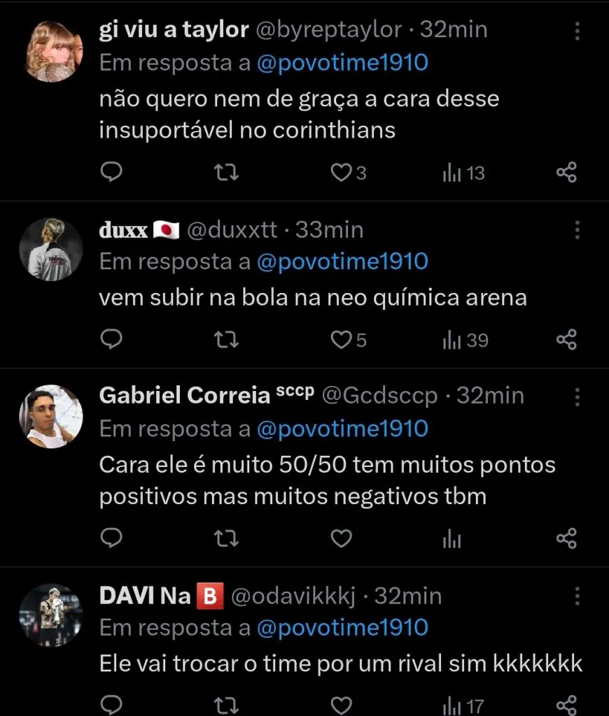 Repercussão via Twitter
