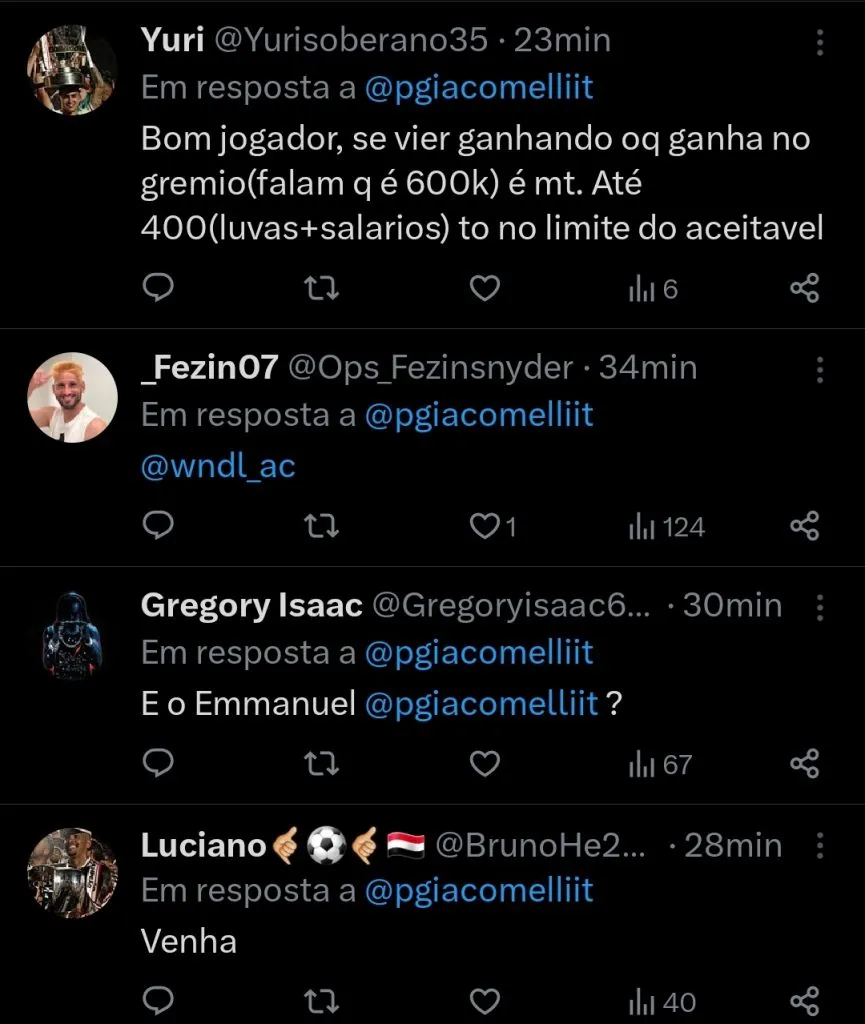 Repercussão via Twitter