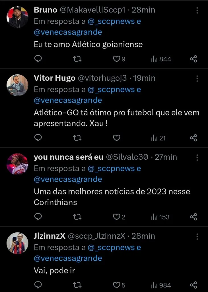 Repercussão via Twitter
