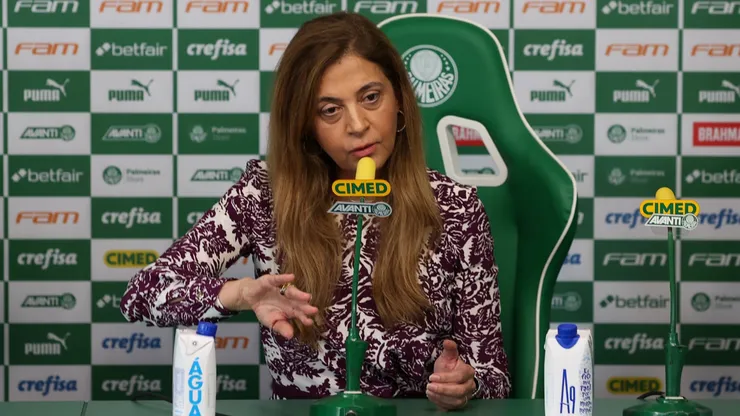 Leila Pereira: presidente do Palmeiras 'ignorou' choro de John Textor (Foto: Cesar Greco/Palmeiras/Divulgação)