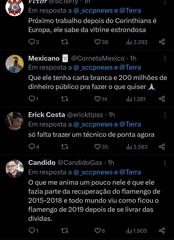 Repercussão via Twitter