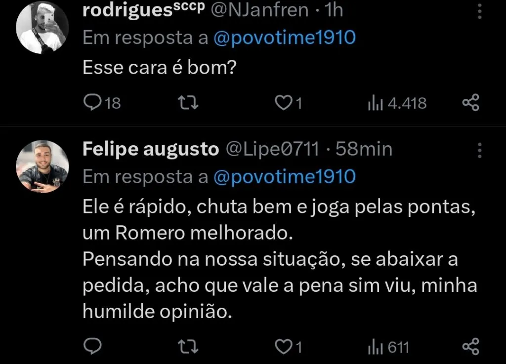 Repercussão via Twitter