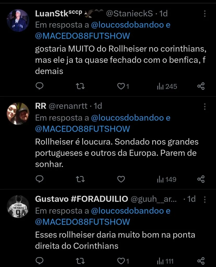 Repercussão via Twitter