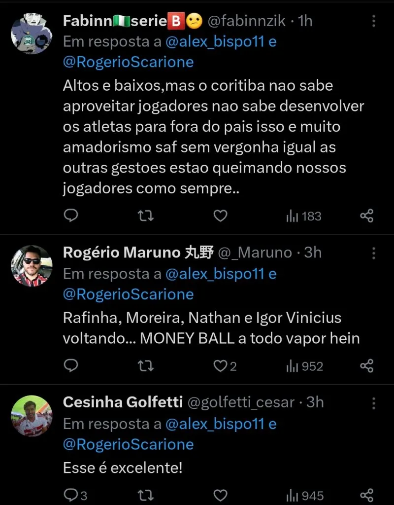 Repercussão via Twitter