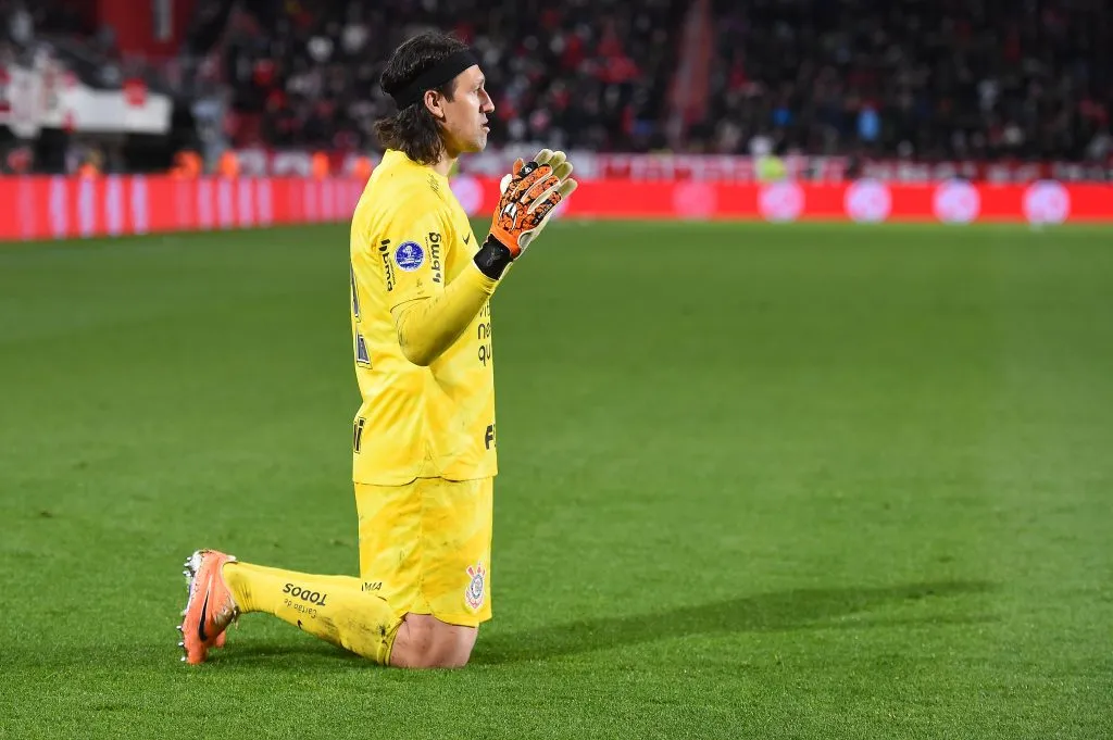 Cássio em decisão de pênalti pelo Corinthians. (Photo by Marcelo Endelli/Getty Images)