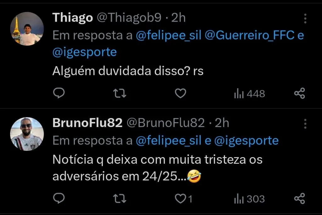 Repercussão via Twitter