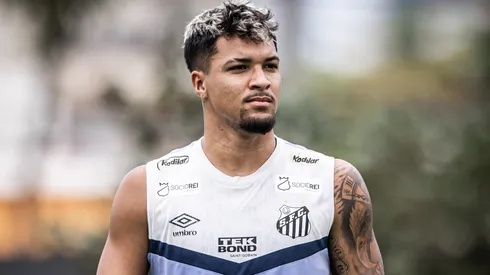 Marcos Leonardo: atacante vai ser multado pelo Santos ( Foto: Raul Baretta/ Santos FC/Divulgação)