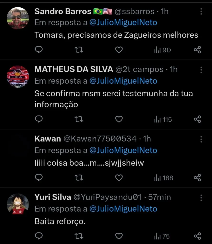 Repercussão via Twitter