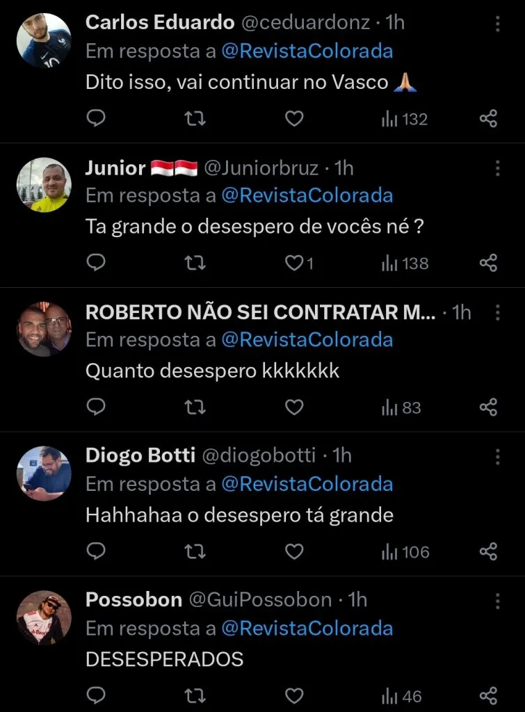 Repercussão via Twitter