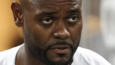 SAO PAULO, BRAZIL – SEPTEMBER 01: Vagner Love of Corinthians looks on prior before a match between Corinthians and Palmeiras for the Brasileirao Series A 2019 at Arena Corinthians on September 01, 2019 in Sao Paulo, Brazil. (Photo by Miguel Schincariol/Getty Images)