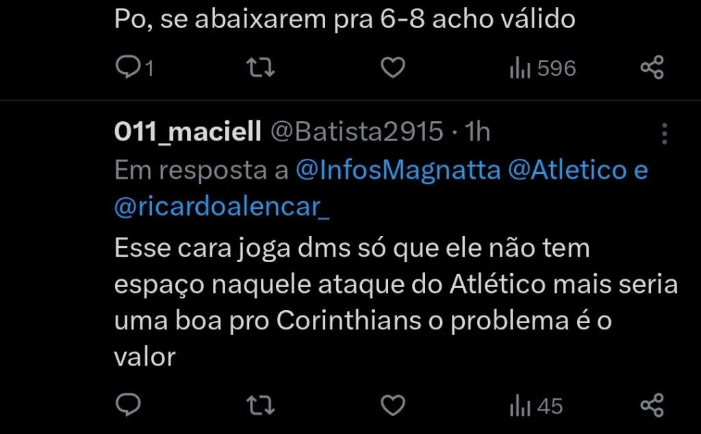 Repercussão via Twitter