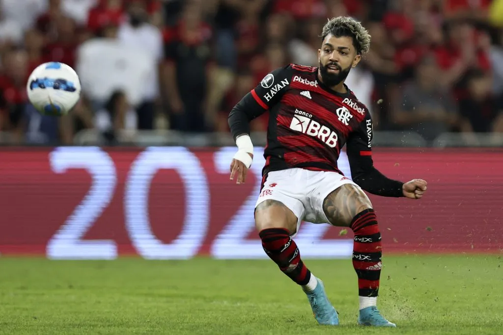 Gabigol está insatisfeito com a reserva no Flamengo. Foto: Buda Mendes/Getty Images