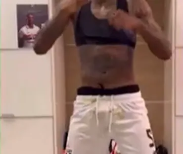 Arboleda comemora no vestiário após vitória no Majestoso | Foto: Reprodução