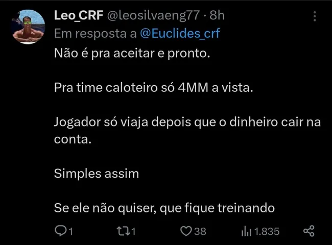 Repercussão via Twitter
